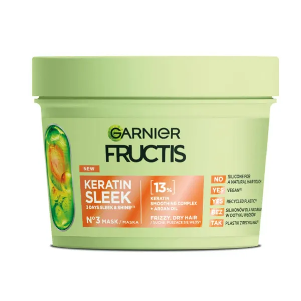 Juuksemask Fructis Keratin Sleek 370ml