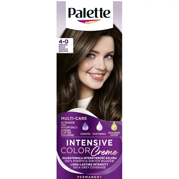 Püsivärv Intensive Color 4-0 keskmine pruun, PALETTE, 1 tk