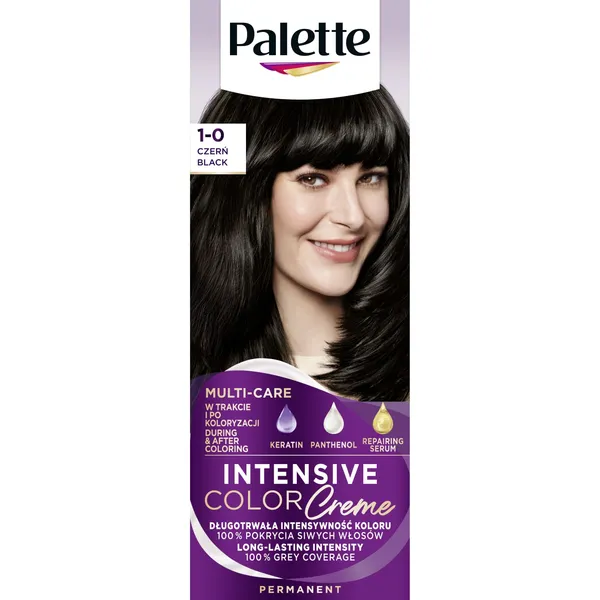 Püsivärv Intensive Color 1-0 must, PALETTE, 1 tk
