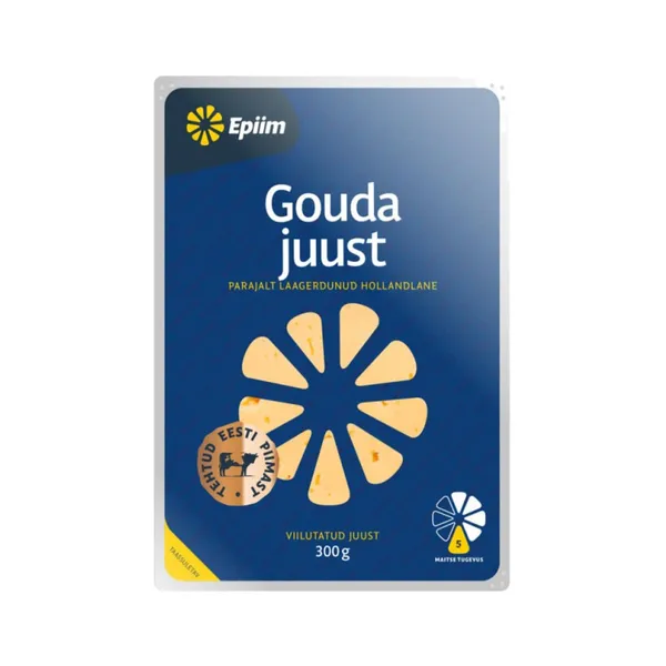 Juust Gouda E-PIIM viilutatud, 300g