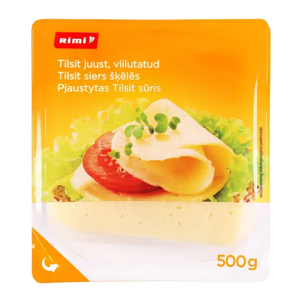 Juust Rimi Tilsit viilutatud 45% 500g