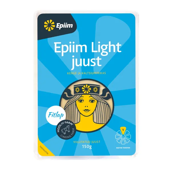 Light juust viilutatud, EPIIM, 150 g