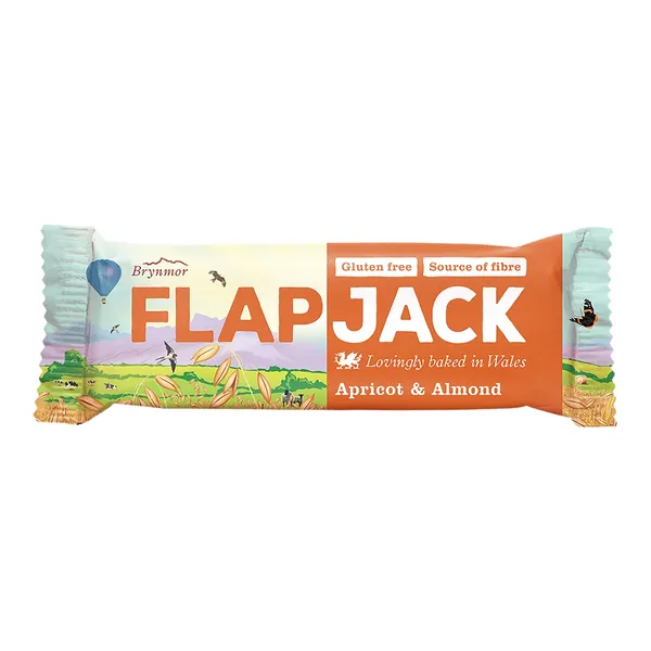 Kaerabatoon aprikoosi ja mandli Flapjack Brynmor 80g
