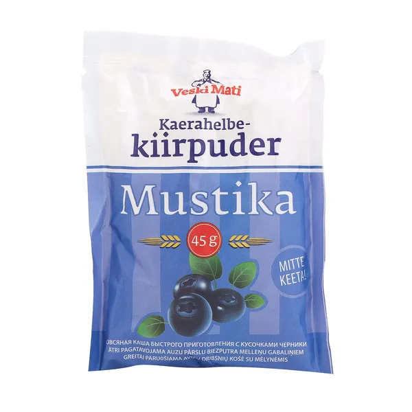 Kaerahelbe kiirpuder mustikaga Veski Mati 45g