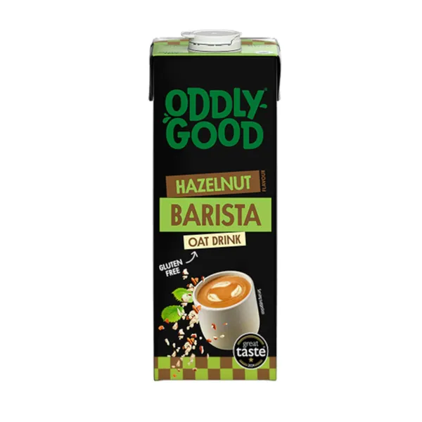 Kaerajook kohvile sarapuupähklimaitseline lisatud vitamiinide ja mineraalainetega UHT Oddlygood Barista 1l