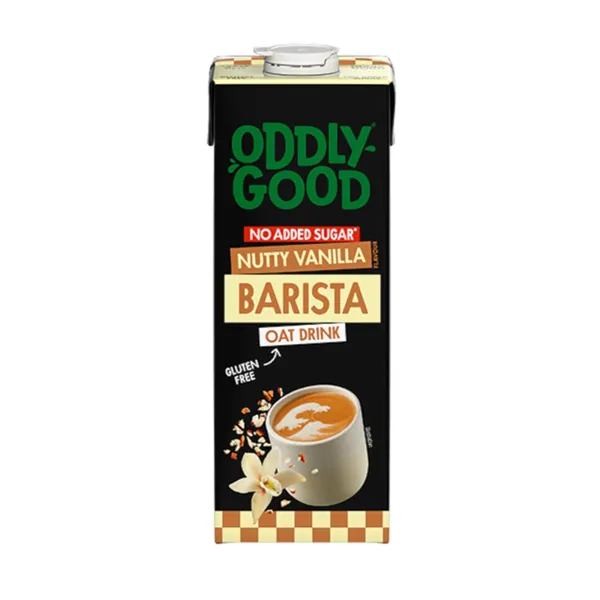 Kaerajook kohvile vanilli- ja pähklimaitseline lisatud vitamiinide ja mineraalainetega UHT Oddlygood Barista 1l