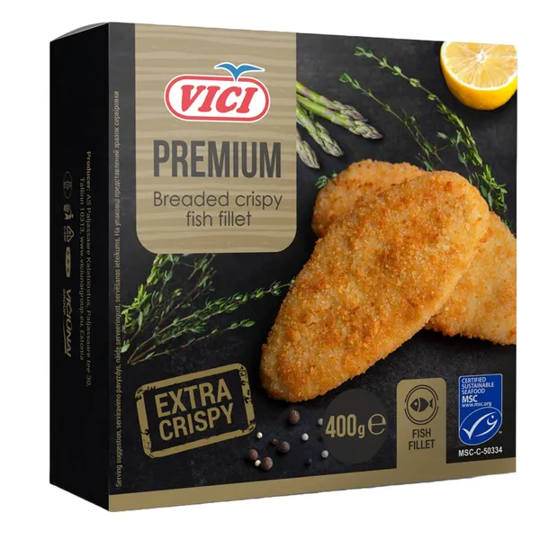 Kalafilee krõbedas paneeringus, MSC, VICI, 400 g