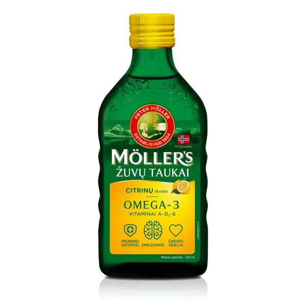Kalamaksaõli sidrunimaitseline, MÖLLER'S, 250 ml
