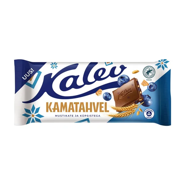 Kamatahvel mustikate ja küpsistega Kalev 100g