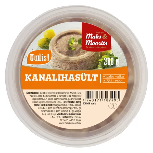 Kanalihasült, MAKS&MOORITS, 300 g