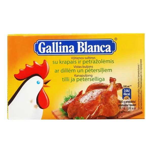 Kanapuljong tilli ja peterselliga Gallina Blanca 8x10g