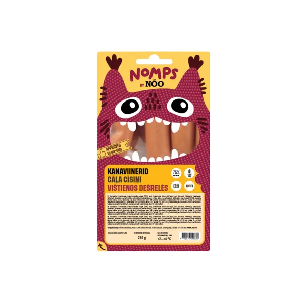 Kanaviinerid Nomps, NÕO, 250 g