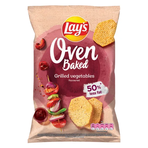 Kartulikrõpsud grillitud juurviljade maitselised Lay's Oven Baked 110g