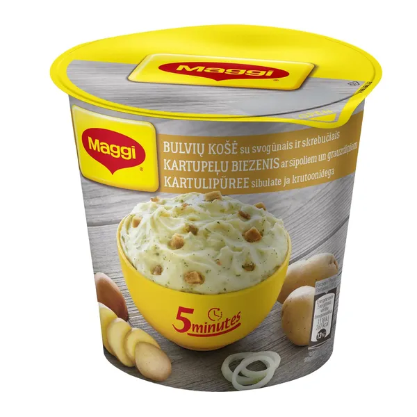 Kartulipuder saiakuubikute ja sibulaga 5min topsis Maggi 59g