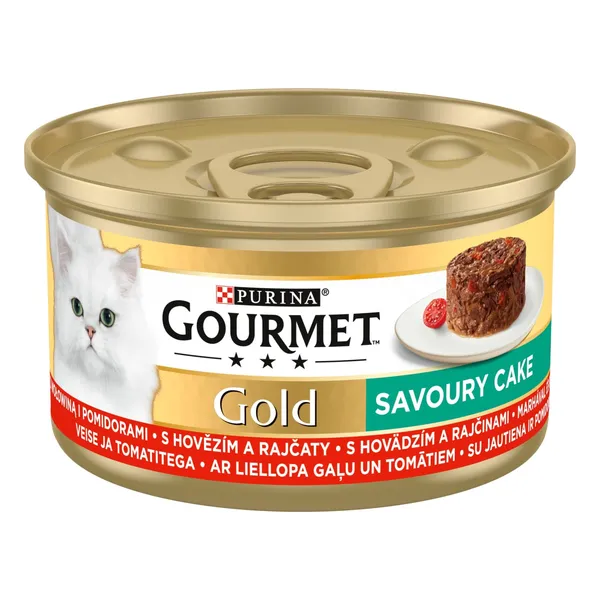 Kassieine Gourmet Gold loomaliha ja tomatiga,tükid,85g