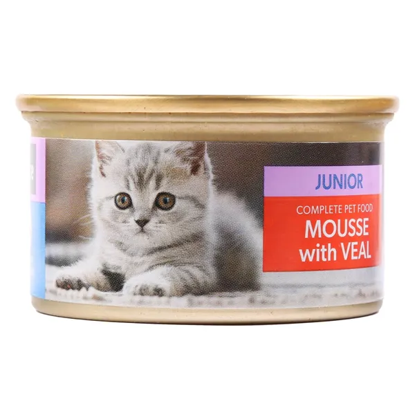 Täissööt igat tõugu kassipoegade, mousse vasikalihaga Nutribalance, 85 g