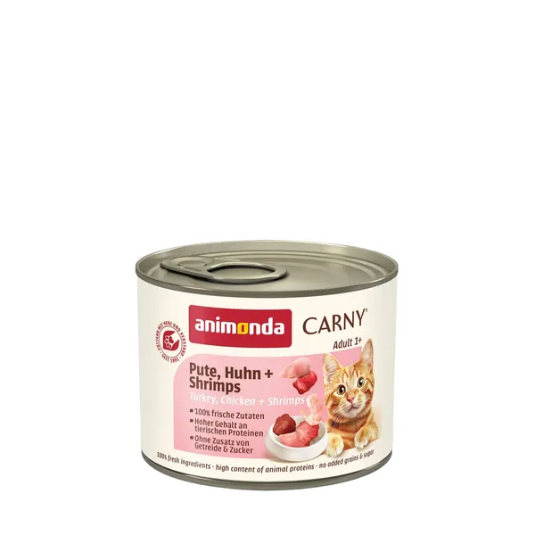 Kassitoit Animonda Carny kalkuni, kana ja krevetilihaga 200g
