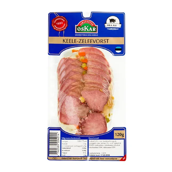 Keele zeleevorst, OSKAR, 120 g