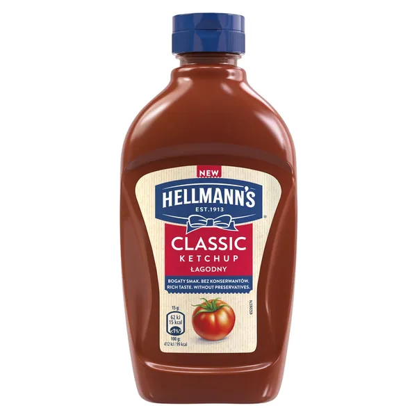 Ketšup mahedamaitseline Hellman's 485g