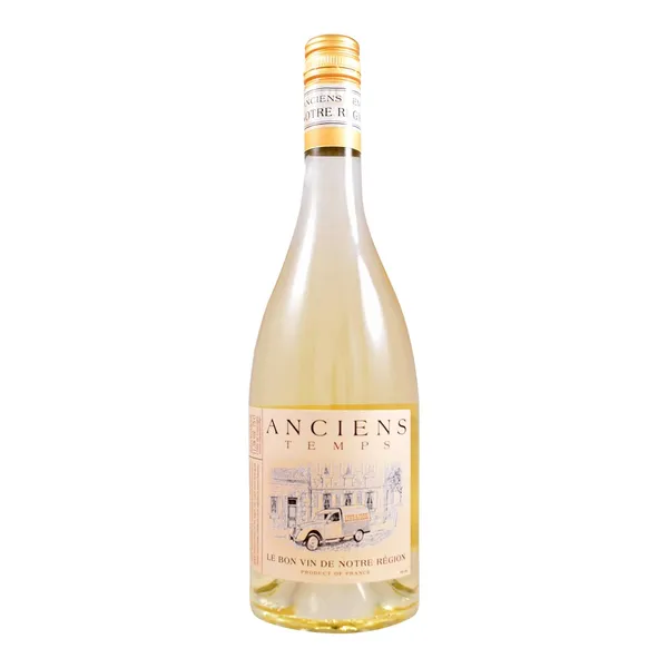 Kaitstud geograafilise tähisega vein Anciens Temps Sauvignon Blanc - Colombard Cotes De Gascogne 0,75l