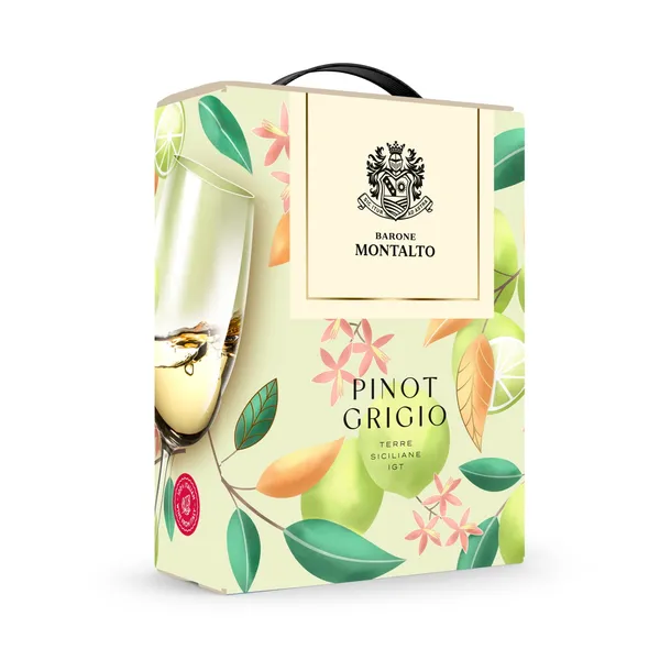 Kaitstud geograafilise tähisega vein Barone Monalto Pinot Grigio 12%vol 3l BIB