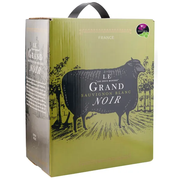Kaitstud geograafilise tähisega vein Le Grand Noir Sauvignon Blanc 12,5% 3l