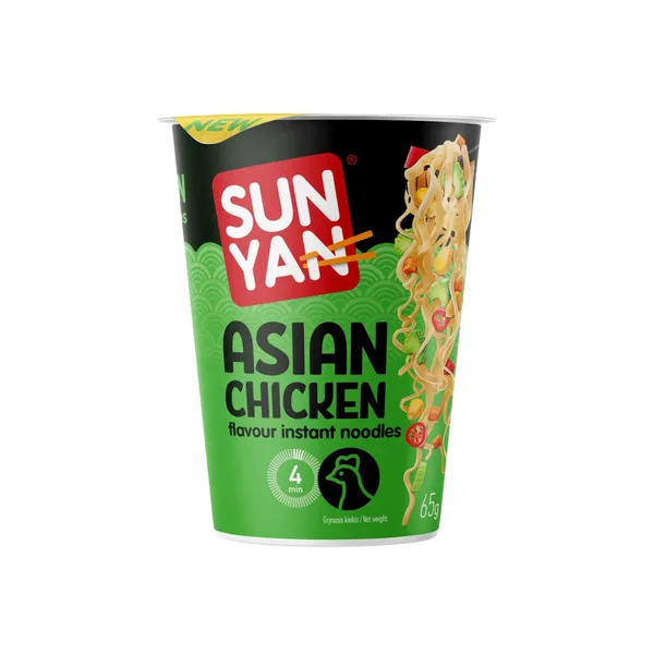 Kiirnuudlid kanalihamaitselised Sun Yan 65g