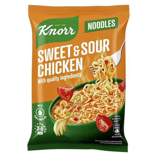 Kiirnuudlid Knorr magus-hapumaitselised 65g