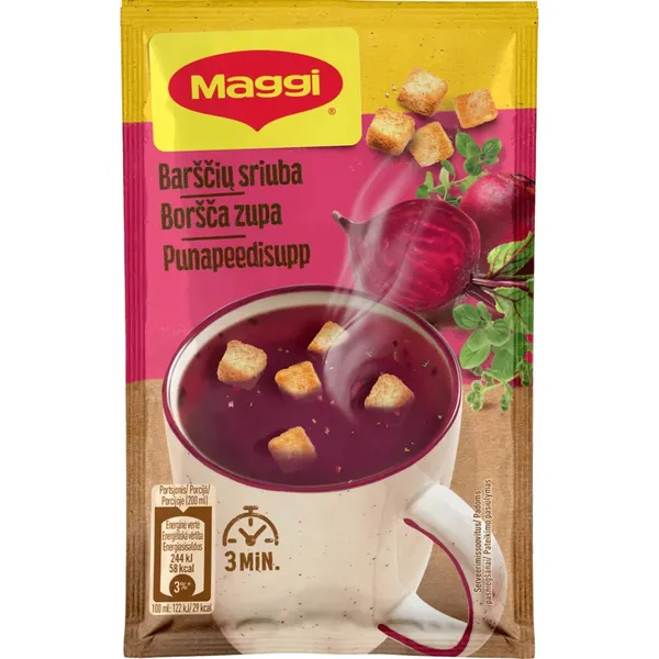Zupa Maggi borščs šķīstošā ar grauzdiņiem 16g