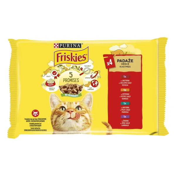 Kiisueine FRISKIES Lihaga 4x85g