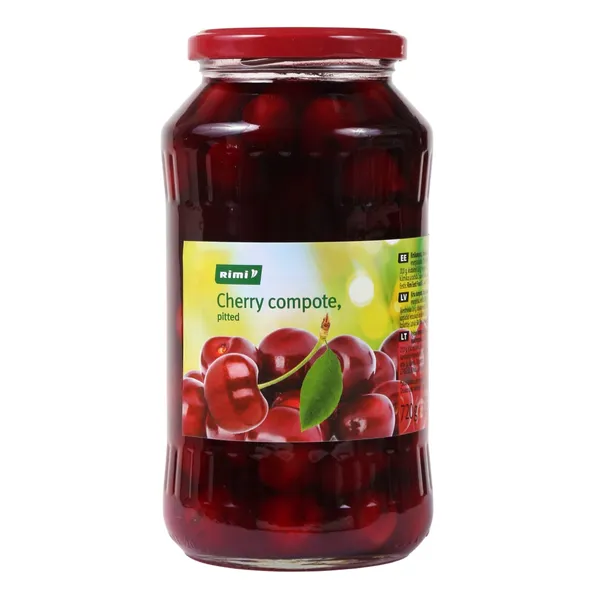 Kirsikompott, kivideta Rimi 720g
