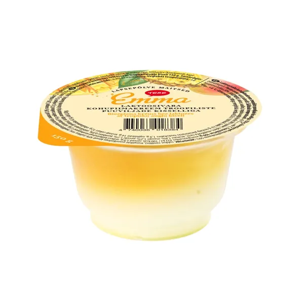 Kohupiimakreem troopiliste puuviljade kisselliga laktoosivaba Emma 150g