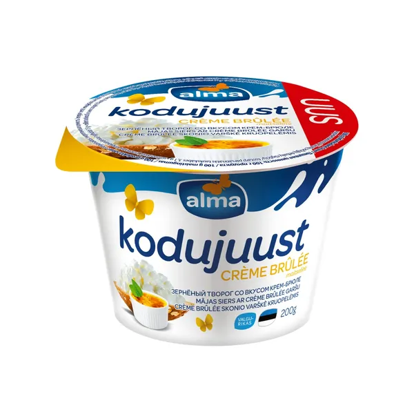 Kodujuust crème brûlée maitseline, ALMA, 200 g