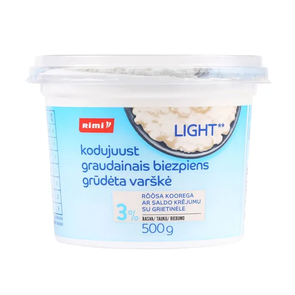 Kodujuust rõõsa koorega 3% Rimi 500g