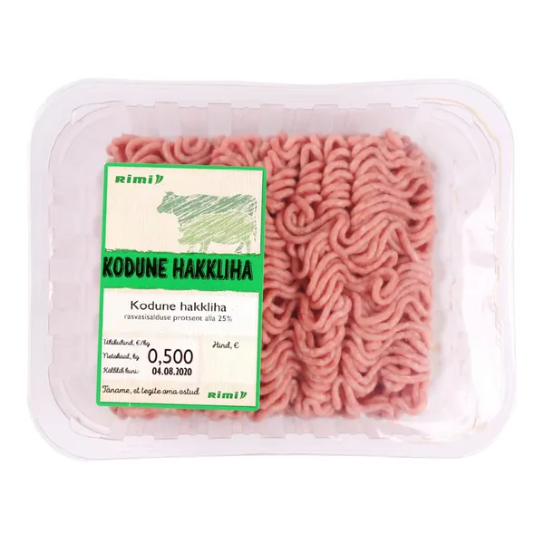 Kodune hakkliha Rimi 500g
