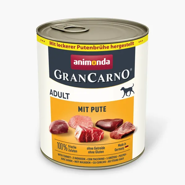 Koerakonservid kalkunilihaga Animonda GranCarno 800g