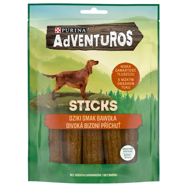Täiendsööt. Närimispulgad koertele pühvel 4tk, ADVENTUROS, 120g