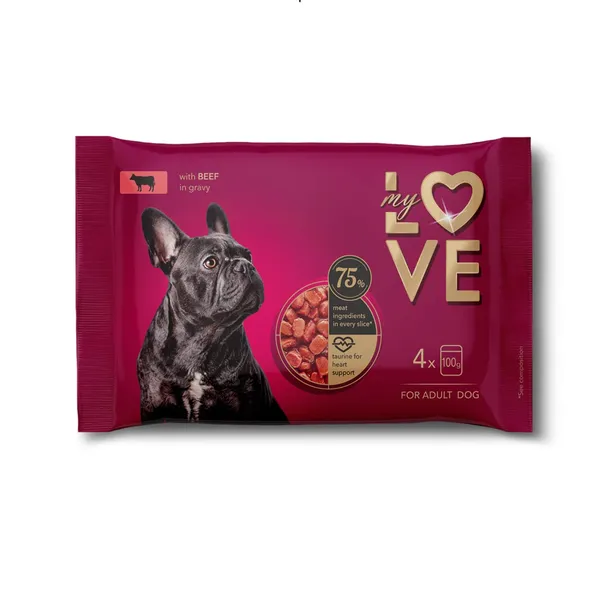 Koeratoit veiselihaga My Love 4x100g