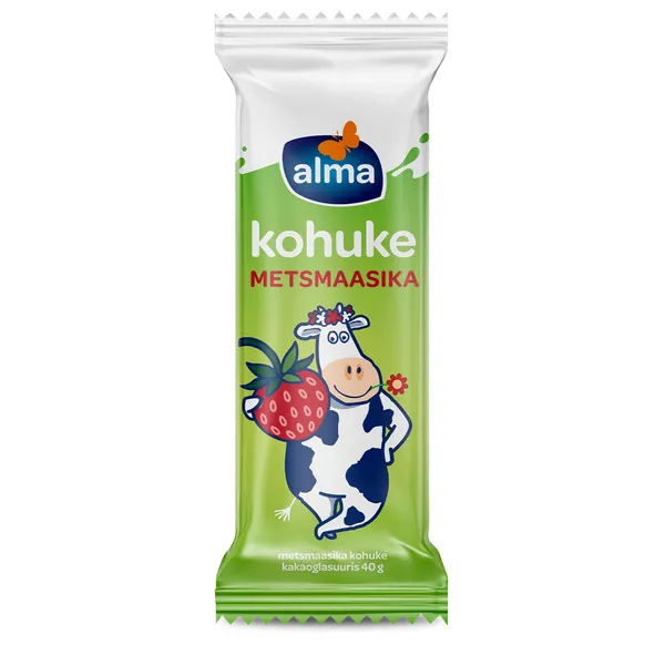 Kohuke metsmaasika kakaoglasuuris, ALMA, 40 g