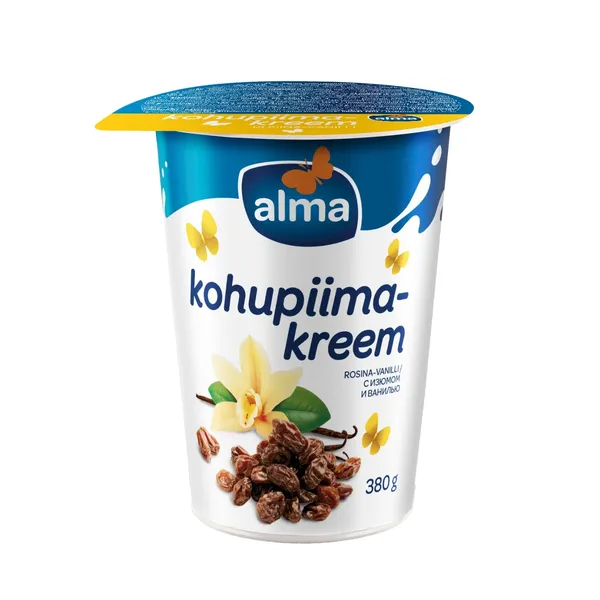 Kohupiimakreem ALMA rosina, 380g