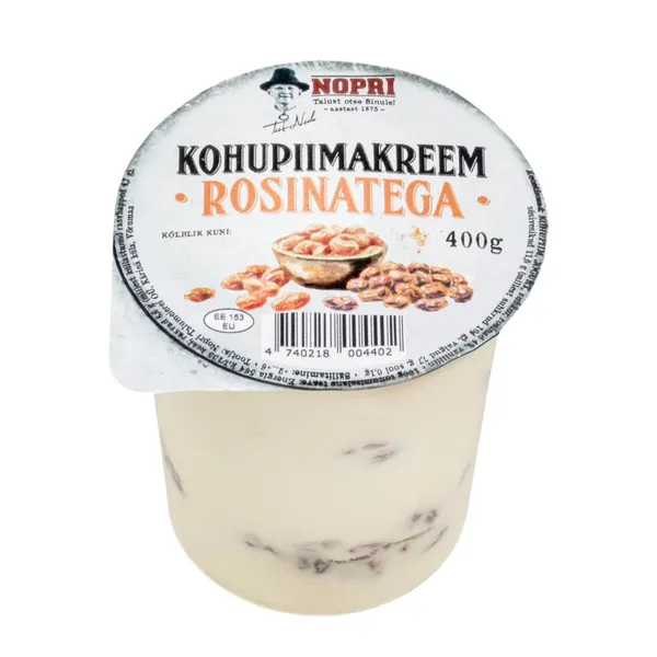 Kohupiimakreem rosinatega Nopri 400g