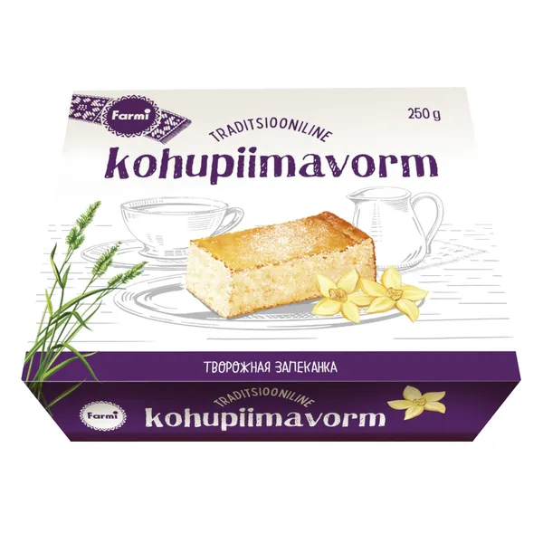 Vanilli kohupiimavorm, FARMI, 250 g