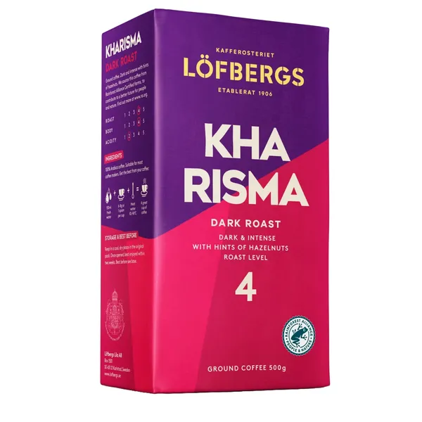 Jahvatatud kohv LÖFBERGS Kharisma, röstimisaste 4, 500g, 100% Araabika