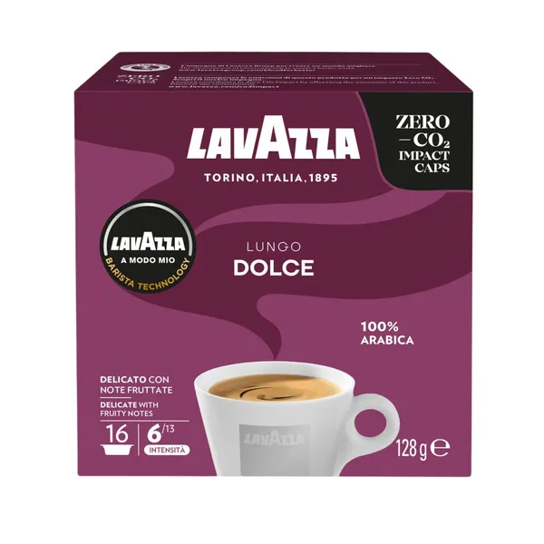 Kohvikapslid A Modo Mio Lungo Dolce, LAVAZZA, 16tk