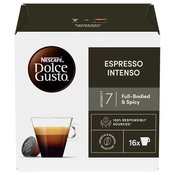 Kohvikapslid Espresso Intenso Nescafe Dolce Gusto 16tk