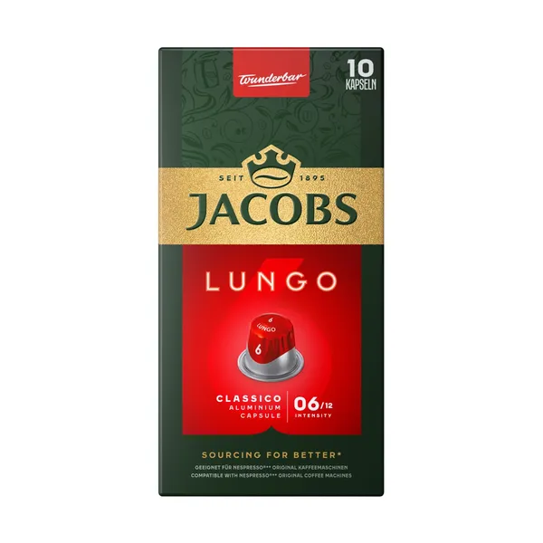 Kafijas kapsulas Jacobs Lungo 6 10x5,2g