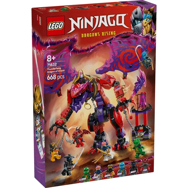 Konstruktor Lego Kaose Draakon Thunderfang 71832, vanus: 8+