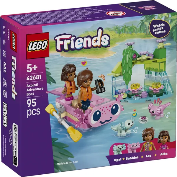 Konstruktor Lego Aksolotli Seiklustepaat 42681, vanus: 5+