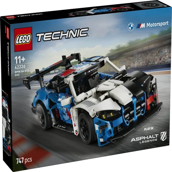 Konstruktor Lego Bmw M4 Gt3 Evo Võidusõiduauto 42226, vanus: 9+