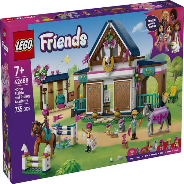 Konstruktor Lego Hobusetall Ja Ratsakool 42688, vanus: 7+